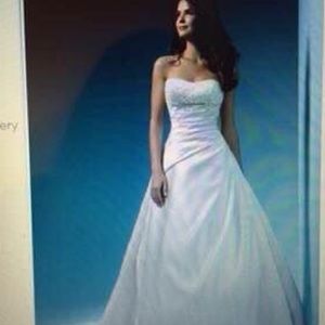 Alfred Angelo’s wedding dress with veil, size 16w